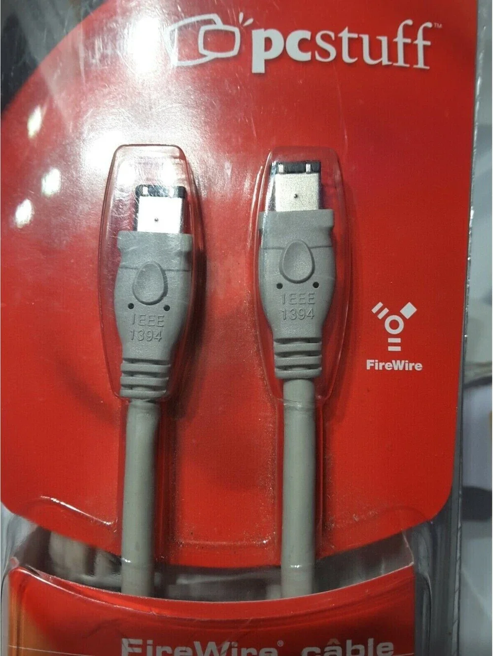 RCA FireWire Cable IEEE 1394 6-Pin to 4-Pin Gold Plated 10 Ft High Speed